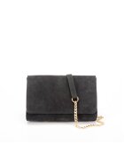 ANNA FELLINI Geanta dama piele - Plic Laura 41 CR - negru - 26x7x17 cm