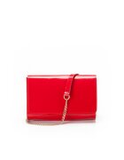 ANNA FELLINI Geanta dama piele - Plic Laura 41 CR - rosu - 26x7x17 cm