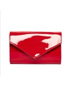 ANNA FELLINI Geanta dama piele - Plic one mic - lac rosu - 22x5x15 cm