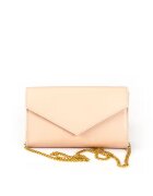 ANNA FELLINI Geanta dama piele - Plic One mic - nude - 22x5x15 cm