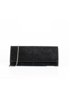 ANNA FELLINI Geanta dama piele - Plic Rama - negru - 30x4x13 cm