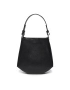 ANNA FELLINI Geanta dama piele - Sabina - negru - 32x12x32 cm