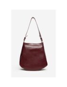 ANNA FELLINI Geanta dama piele - Sabina - visiniu - 32x12x32 cm