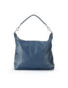 ANNA FELLINI Geanta dama piele - Saculet Dora - bleumarin - 42x12x32 cm