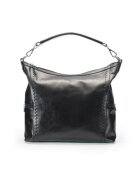 ANNA FELLINI Geanta dama piele - Saculet Dora - negru - 42x12x32 cm