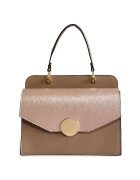 ANNA FELLINI Geanta Felicia Dama Piele naturala - roz sidef-capuccino