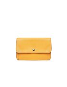 ANNA FELLINI Port documente piele - Themis - galben - 23 x 3 x 14.5 cm