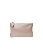 ANNA FELLINI Portfard piele - St. Moritz - grej sidef - 23 x 3 x 15 cm
