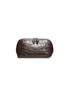 ANNA FELLINI Portfard piele - St. Tropez - croco maro - 23 x 8 x 14 cm