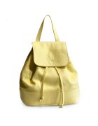 ANNA FELLINI Rucsac dama piele - Anna - galben - 28 x 12 x 32 cm