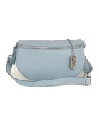 Anna Morellini Geanta crossbody de piele Berenice - Albastru pastel