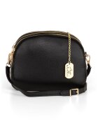 Anna Morellini Geanta crossbody din piele cu bareta detasabila - Negru