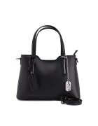 Anna Morellini Geanta piele cu bareta de umar1112 - Negru - 22x28x8 - 22x28x8