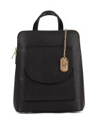 Anna Morellini Rucsac de piele cu model convertibil - Negru
