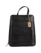 Anna Morellini Rucsac de piele cu model convertibil - Negru