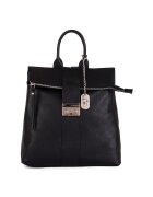 Anna Morellini Rucsac din piele cu drapaje Azalea - Negru