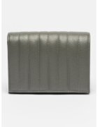 Antonia Moretti Geanta crossbody de piele cu model matlasat - Gri inchis