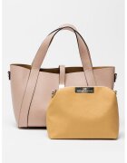 Antonia Moretti Geanta shopper din piele - Roz prafuit