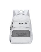Aoking Rucsac din material textil cu buzunare multiple - Gri