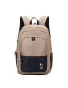 Aoking Rucsac unisex cu compartimente multiple - Bej