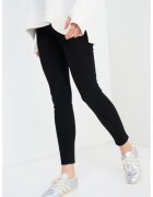 Armani Exchange Blugi crop super skinny - Negru