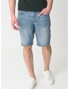 Armani Exchange Blugi scurti cu design 5 buzunare - Albastru deschis melange