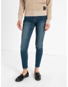 Armani Exchange Blugi super skinny cu talie medie - Bleumarin