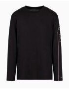Armani Exchange Bluza barbati 6DZTH4 - Bumbac - Negru