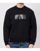 Armani Exchange Bluza barbati negru - regular - bumbac-poliester-elastan
