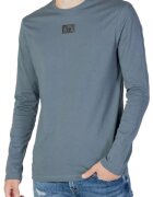 Armani Exchange Bluza - Bumbac - Gri - Albastru prafuit