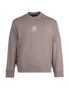 Armani Exchange Bluza de trening cu detaliu cu broderie logo - Bej