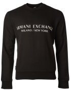 Armani Exchange Bluza de trening cu imprimeu logo - Negru