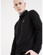 Armani Exchange Bluza polo cu logo brodat - Negru