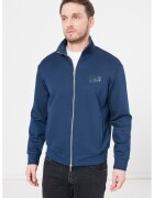 Armani Exchange Bluza sport cu fermoar si buzunare frontale - Albastru inchis