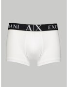 Armani Exchange Boxeri cu banda logo in talie - Alb