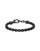 Armani Exchange Bratara din otel inoxidabil cu inchidere tip lobster - Negru