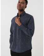 Armani Exchange Camasa cu guler ascutit si model - Alb/Bleumarin