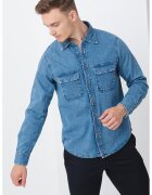 Armani Exchange Camasa regular fit din chambray - Albastru