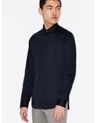 Armani Exchange Camasa slim fit cu aspect satinat - Bleumarin