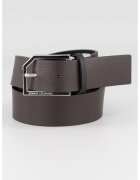 Armani Exchange Curea de piele cu catarama metalica - Maro inchis