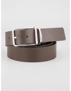 Armani Exchange Curea de piele cu logo - Maro inchis