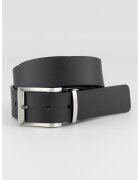 Armani Exchange Curea din piele cu logo - Maro inchis