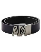Armani Exchange Curea din piele cu logo metalic 951294 2R851 00736 -