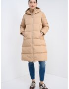 Armani Exchange Geaca lunga cu umplutura de puf - Bej inchis