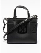 Armani Exchange Geanta mica de piele ecologica cu bareta detasabila - Negru