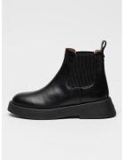 Armani Exchange Ghete Chelsea de piele - Negru