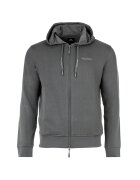 Armani Exchange Hanorac de bumbac cu fermoar - Gri