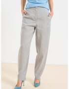 Armani Exchange Pantaloni cu talie inalta - Gri cenusiu