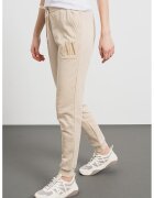 Armani Exchange Pantaloni de trening cu snur de ajustare si broderie logo - Bej