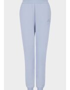 Armani Exchange Pantaloni de trening dama - Regular Fit - Bumbac - Albastru deschis - Albastru azur